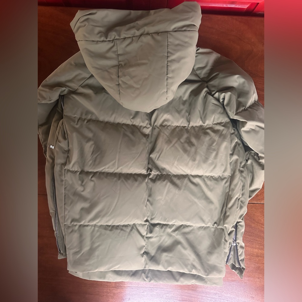Orolay Women’s Thickened Olive Green Down Oversized Puffer Jacket Winter Warm - Picture 13 of 15